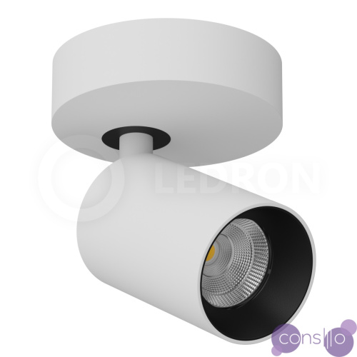 Накладной светодиодный светильник LeDron SAGITONY-R60-White-Black