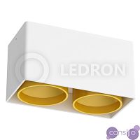 Накладной светодиодный светильник LeDron KEA 2 ED GU10 White Gold