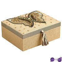 Шкатулка с вышивкой из бисера Butterfly Beads Embroidery Box