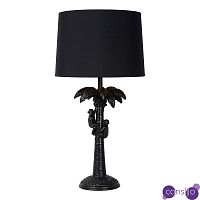 Настольная лампа Черная Пальма Monkeys on a palm table lamp black