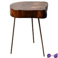 Приставной стол Povey Industrial Metal Rust Side Table