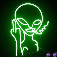 Неоновая настенная лампа Alien Neon Wall Lamp