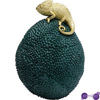 Шкатулка Lizard on tropical fruit
