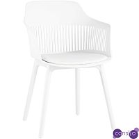 Стул Crocus Chair Белый цвет Подушка эко-кожа