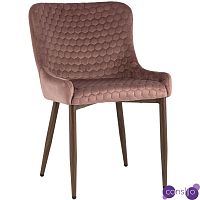 Стул Stitch Honey Chair Пыльно-Розовый Велюр