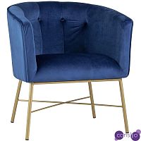 Кресло Mabel велюр цвет синий