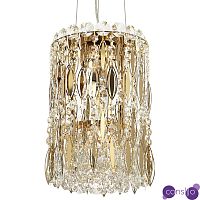 Подвесной светильник с металлическими и хрустальными подвесками Bonnay Crystal Hanging Lamp