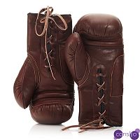 Боксерские перчатки RETRO HERITAGE BROWN LEATHER BOXING GLOVES