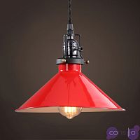 Красный подвесной светильник Loft Factory filament RED