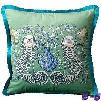 Декоративная подушка Two Dogs Turquoise Cushion