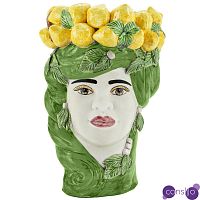 Ваза Vase Lemon Head Lady Green