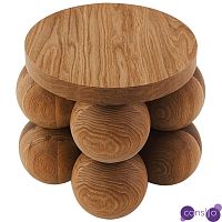 Приставной стол деревянный Wooden Spheres Unique Shaped Side Table