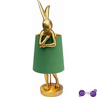 Настольная лампа Golden Hare/ green lampshade