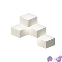 Настенный светильник копия Fold 4205 by Vibia (4 плафона, белый)