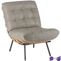 Кресло Philbert Chair grey leather