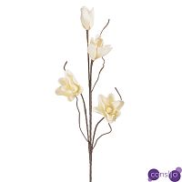 Декоративный искусственный цветок Лотос шампань