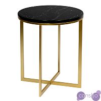 Приставной стол Round Table Marble black