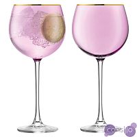 Набор из 2 круглых бокалов 525 мл розовый Sorbet