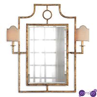 Зеркало с бра Mirror with Sconces Dairile Gold