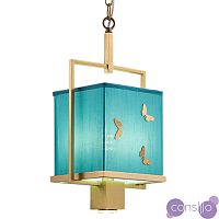 Светильник с бабочками Butterflies Blue Background Hanging lamp
