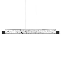 Люстра Leonce Marble Linear Chandelier White