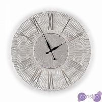 Часы настенные круглые серебро TWINKLE