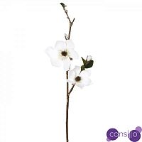 Декоративный искусственный цветок White Magnolia