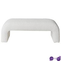 Банкетка Karl Springer Style Large Waterfall Bench in Ivory Boucle