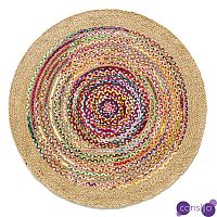 Ковер Round Multicolored Carpet джут и хлопок