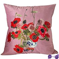 Декоративная подушка Red Poppy Flowers Pillow