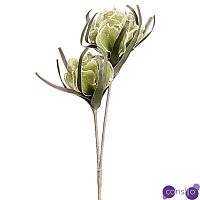 Декоративный искусственный цветок Хризантема салатовая