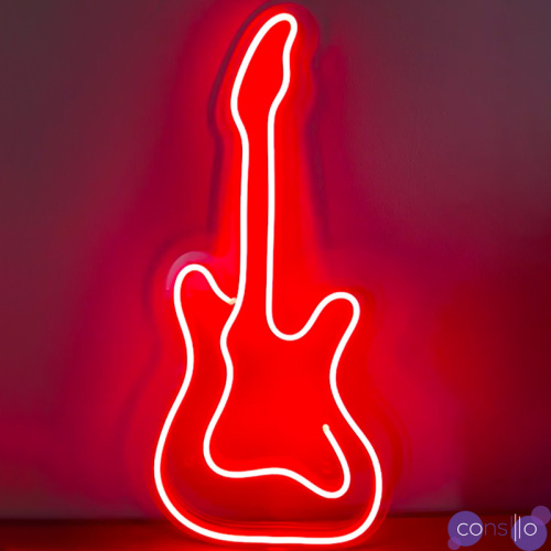 Неоновая настенная лампа Guitar Neon Wall Lamp
