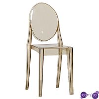 Прозрачный стул с янтарным оттенком LOUIS GHOST CHAIR