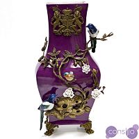 Фарфоровая ваза Mystic Purple & Magpies