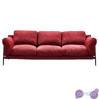 Диван Red shinil Vintage Sofa красный шенилл
