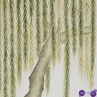 Обои ручная роспись Willow Original colourway on Bleached White dyed silk