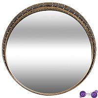 Круглое зеркало Mikayla Round Brass Mirror