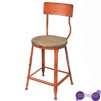 Барный стул Industrial Barstool Vintage Orange