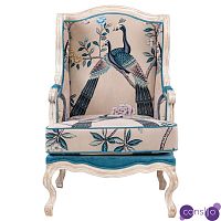 Кресло с синими павлинами Emperor's Bird