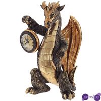 Часы в виде дракона Dragon Gold Mask with Clock