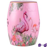 Керамический табурет Flamingo Tropical Animal Ceramic Stool Pink