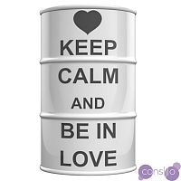 Декоративная Бочка Keep calm and be in love L