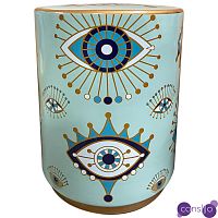 Керамический табурет Eyes Blue Ceramic Stool
