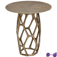 Круглый приставной столик из металла Mahdi Side Table