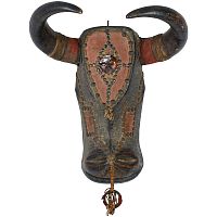 Антикварная маска быка Танзания