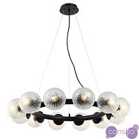 Люстра Perforated Glass Bubbles black D77