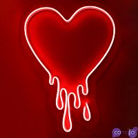 Неоновая настенная лампа Melted Heart Neon Wall Lamp