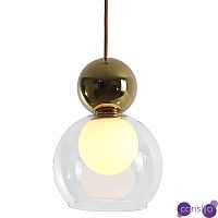 Подвесной светильник с двойным плафоном Flasky Gold Sphere