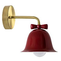Бра Колокольчик Bell with Bow Red Wall Lamp Красный