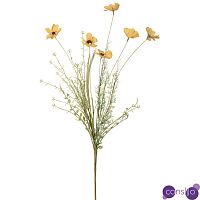 Декоративный искусственный цветок Ромашка полевая желтая